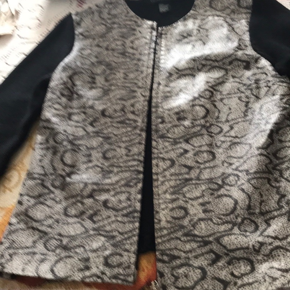 Sweater with zip up front